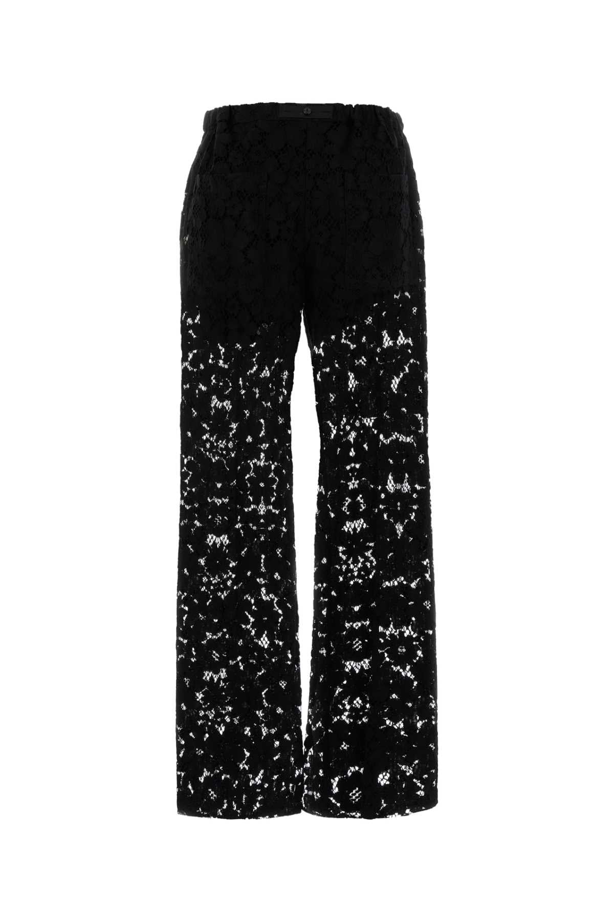 Fendi Women Black Lace Pant FENDI