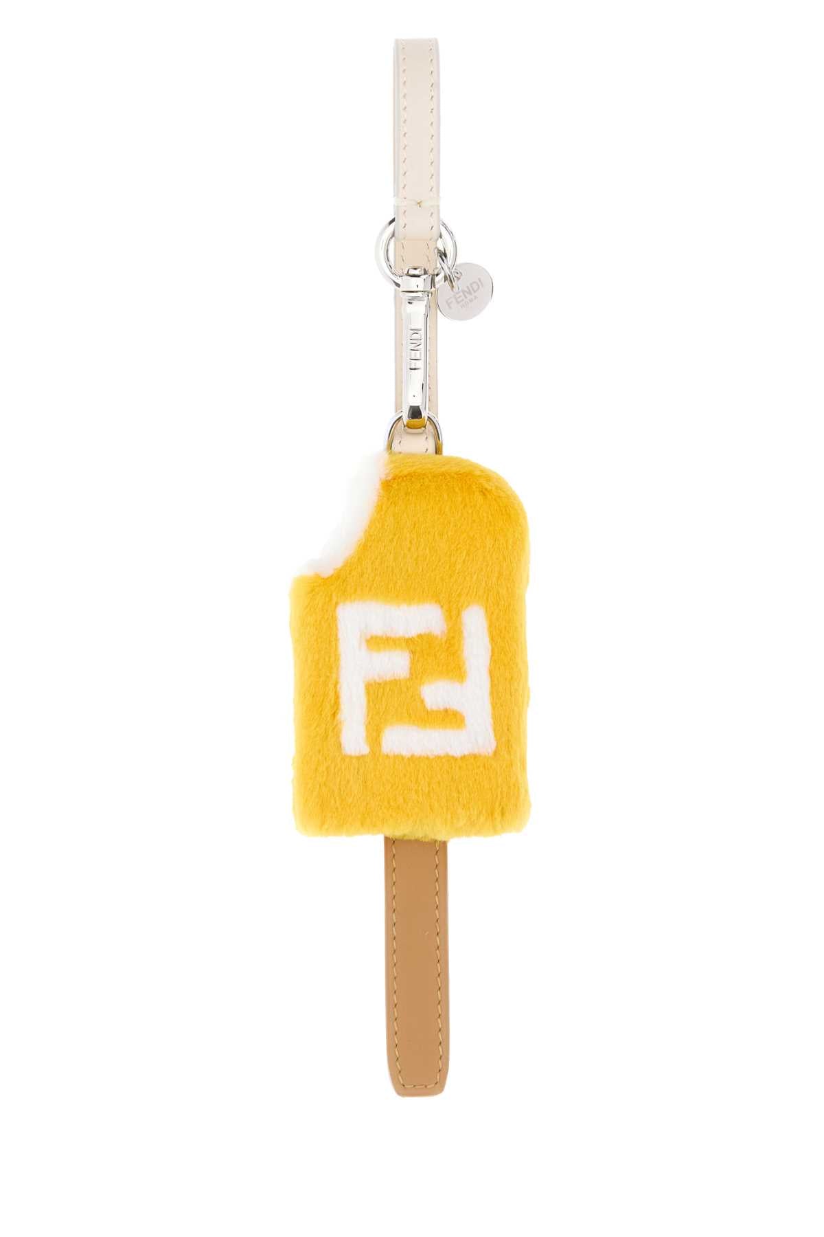 Fendi Men Multicolor Shearling And Fur Gelato Bag Charm FENDI