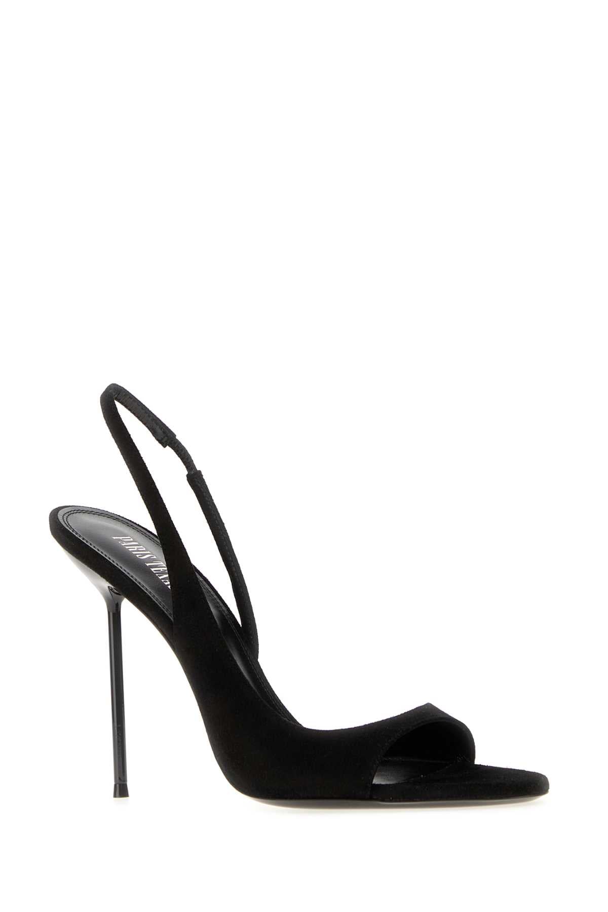 Paris Texas Women Black Suede Lidia Sandals