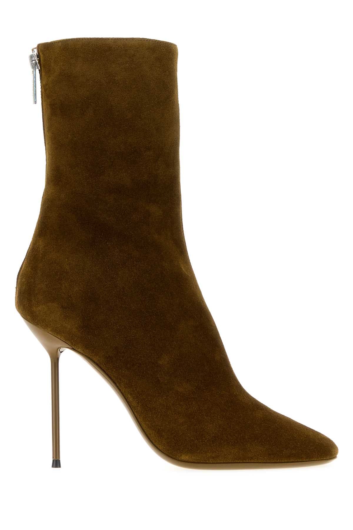 Paris Texas Women Mud Suede Lidia Ankle Boots PARIS TEXAS