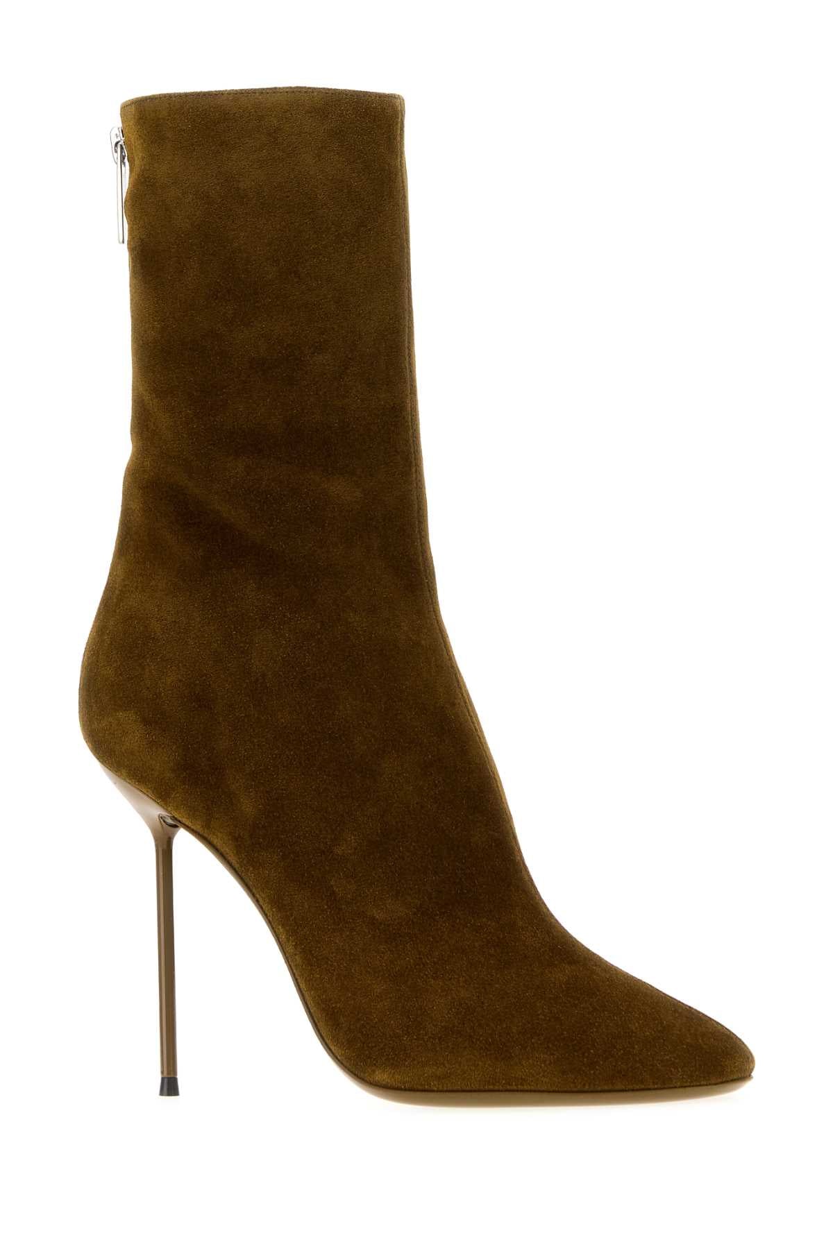 Paris Texas Women Mud Suede Lidia Ankle Boots PARIS TEXAS