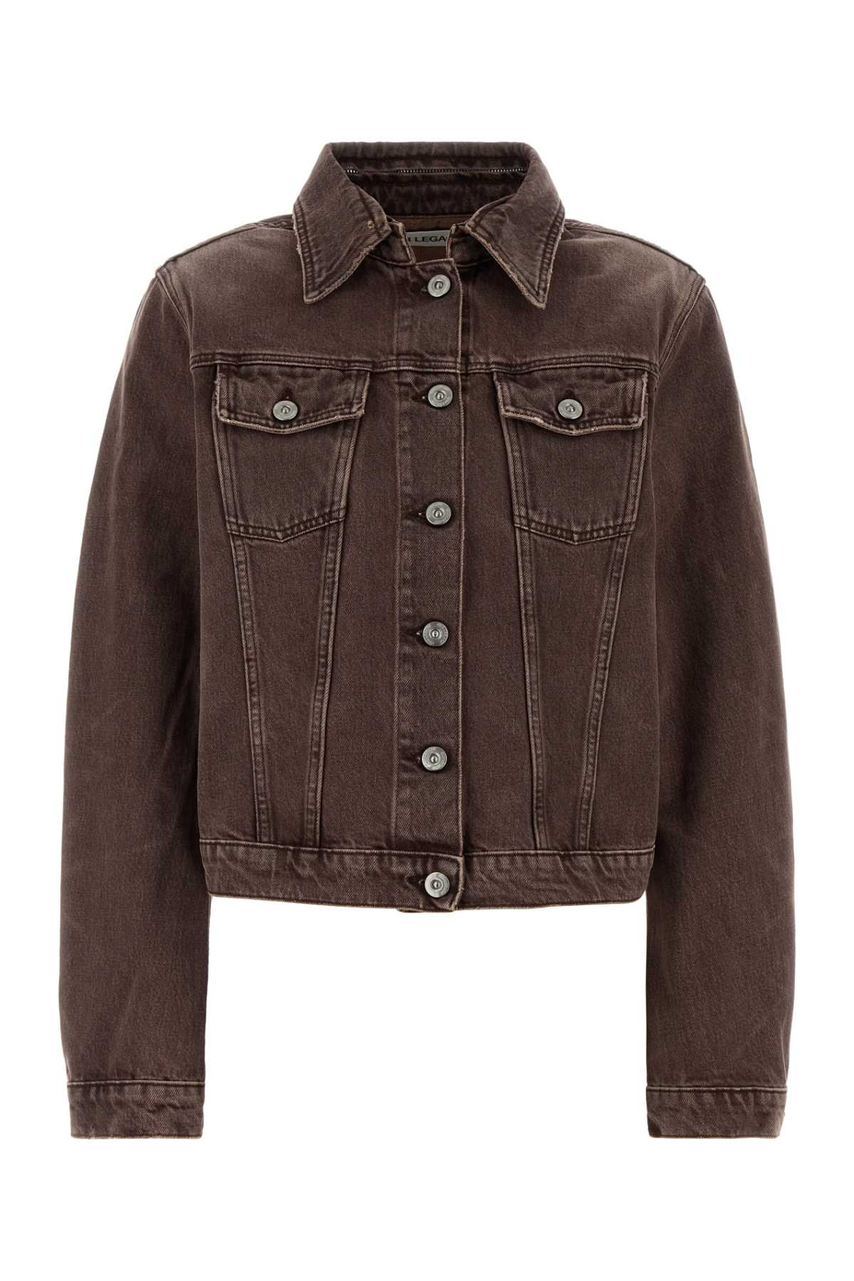 Our Legacy Women Brown Denim Jacket OUR LEGACY