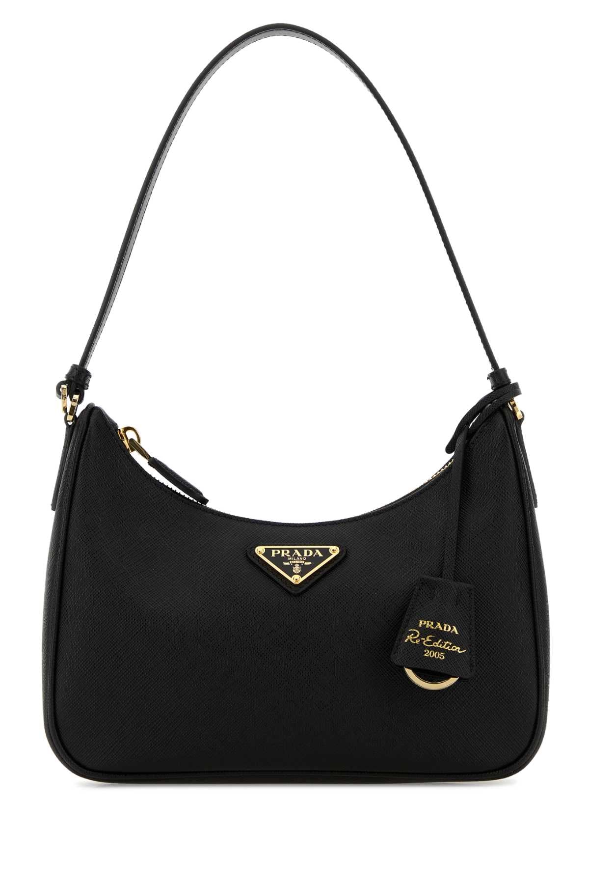 Prada Women Black Leather Prada Re-Edition 2005 Shoulder Bag PRADA