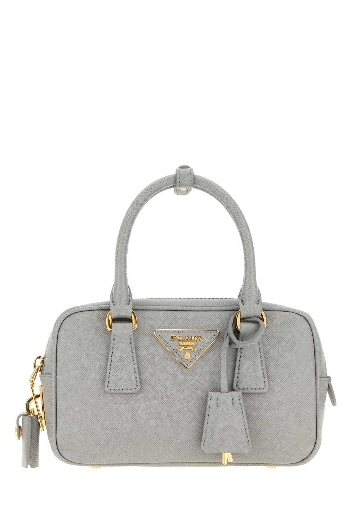 Prada Women Powder Blue Leather Handbag PRADA
