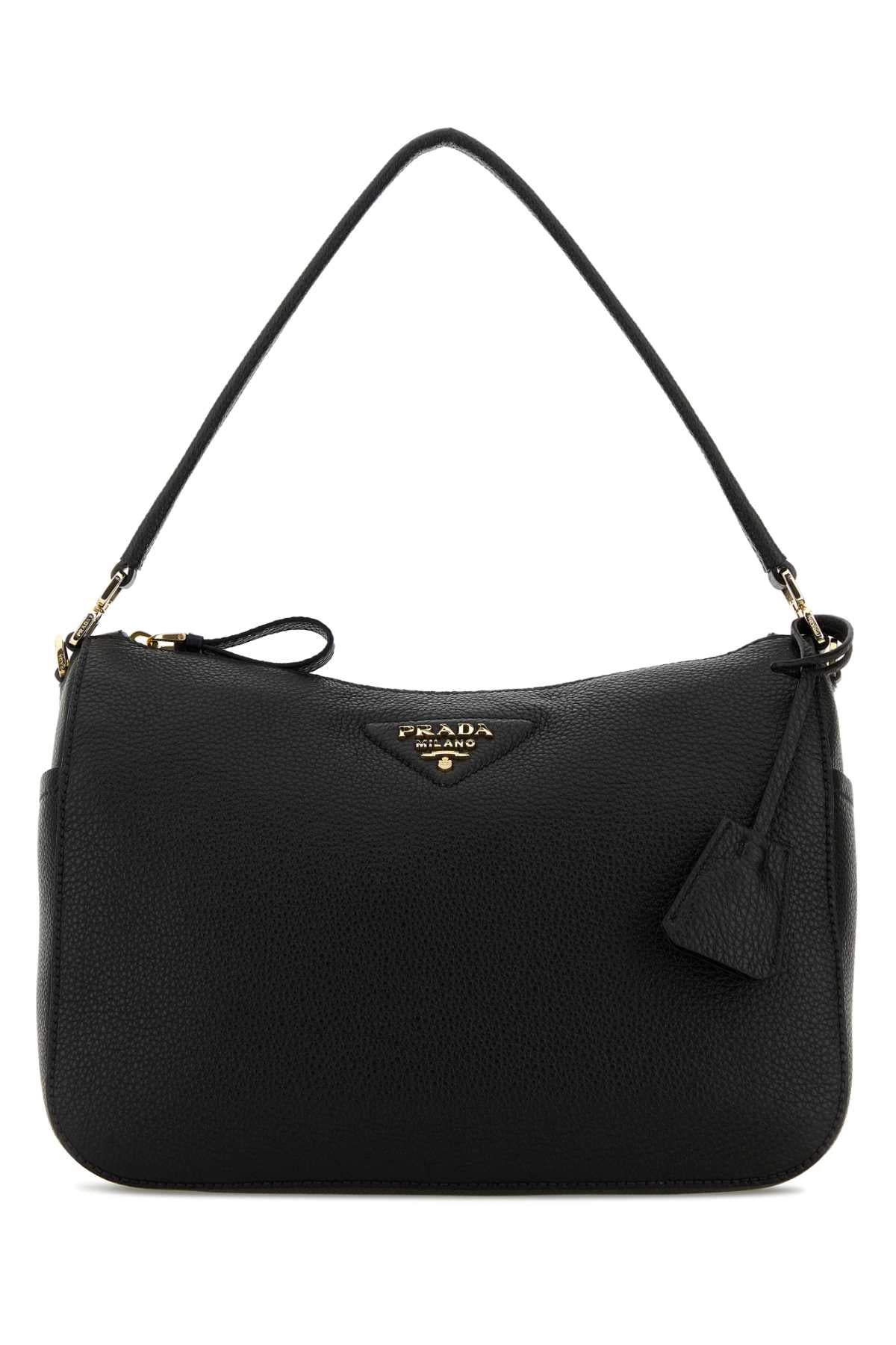Prada Women Black Leather Medium Shoulder Bag PRADA