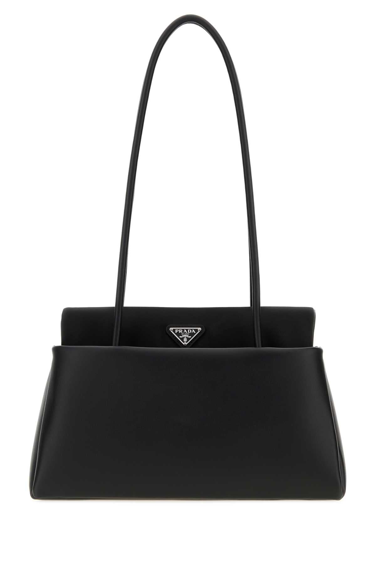 Prada Women Black Leather Medium Prada Passage Shoulder Bag PRADA