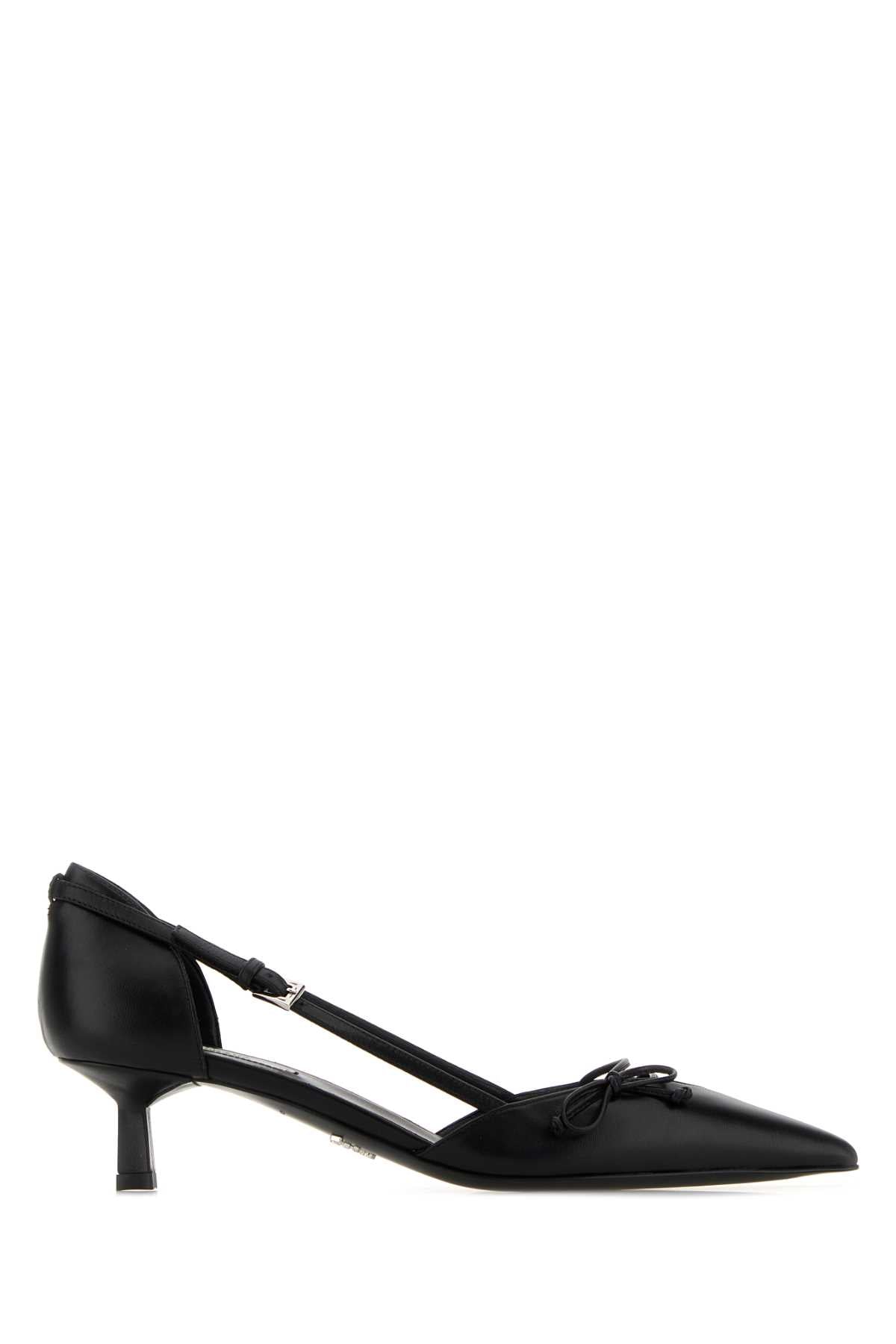 Prada Women Black Leather Pumps PRADA