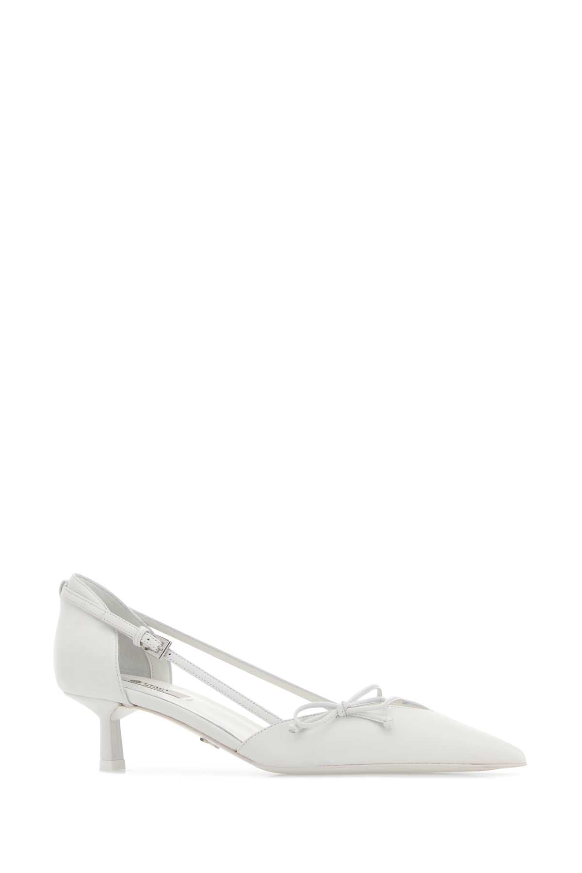 Prada Women White Leather Pumps PRADA