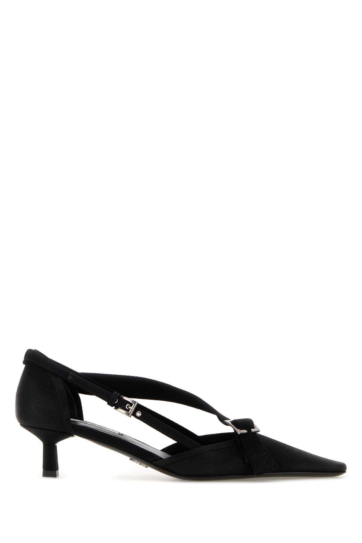 Prada Women Black Canvas Pumps PRADA
