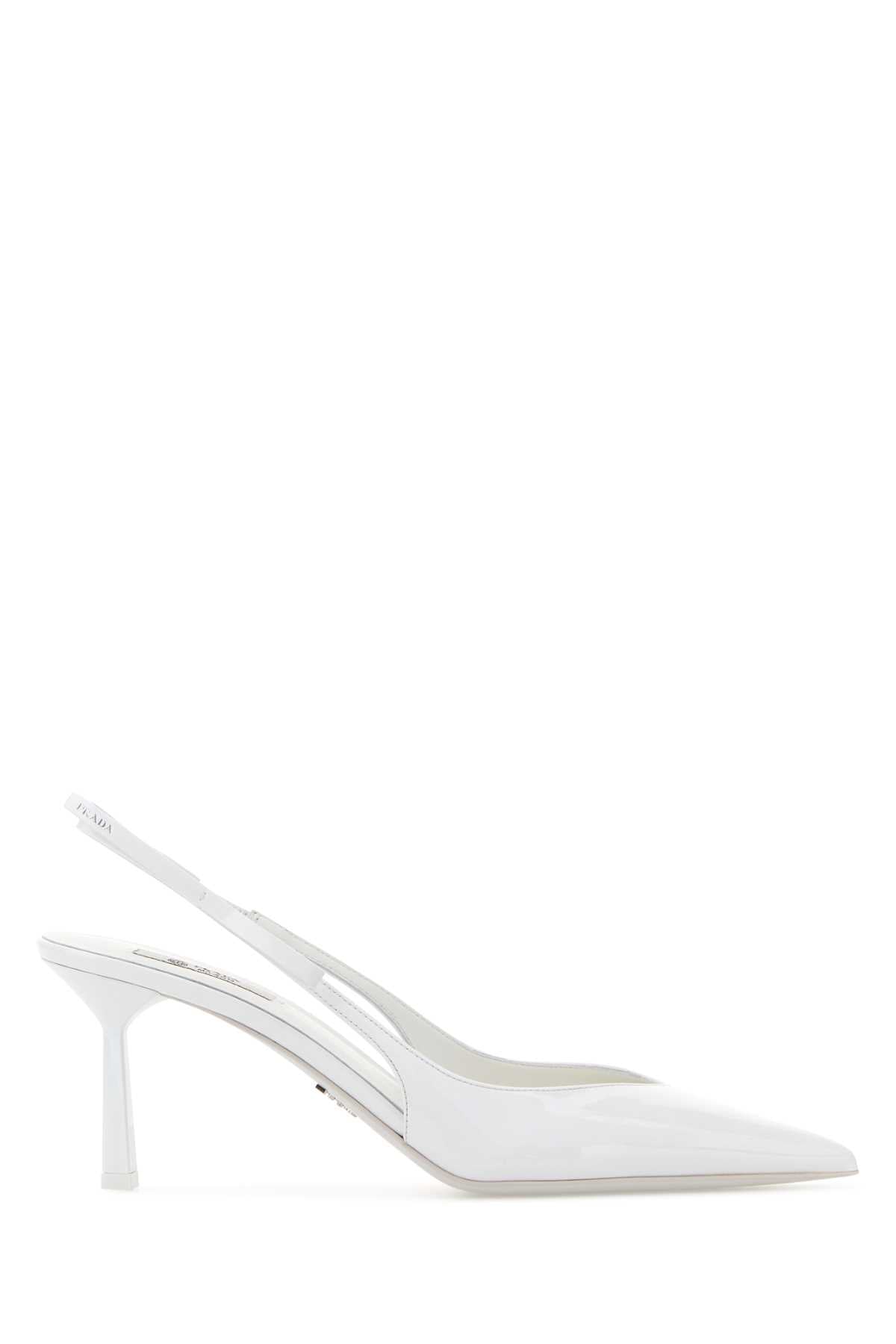 Prada Women White Leather Pumps PRADA