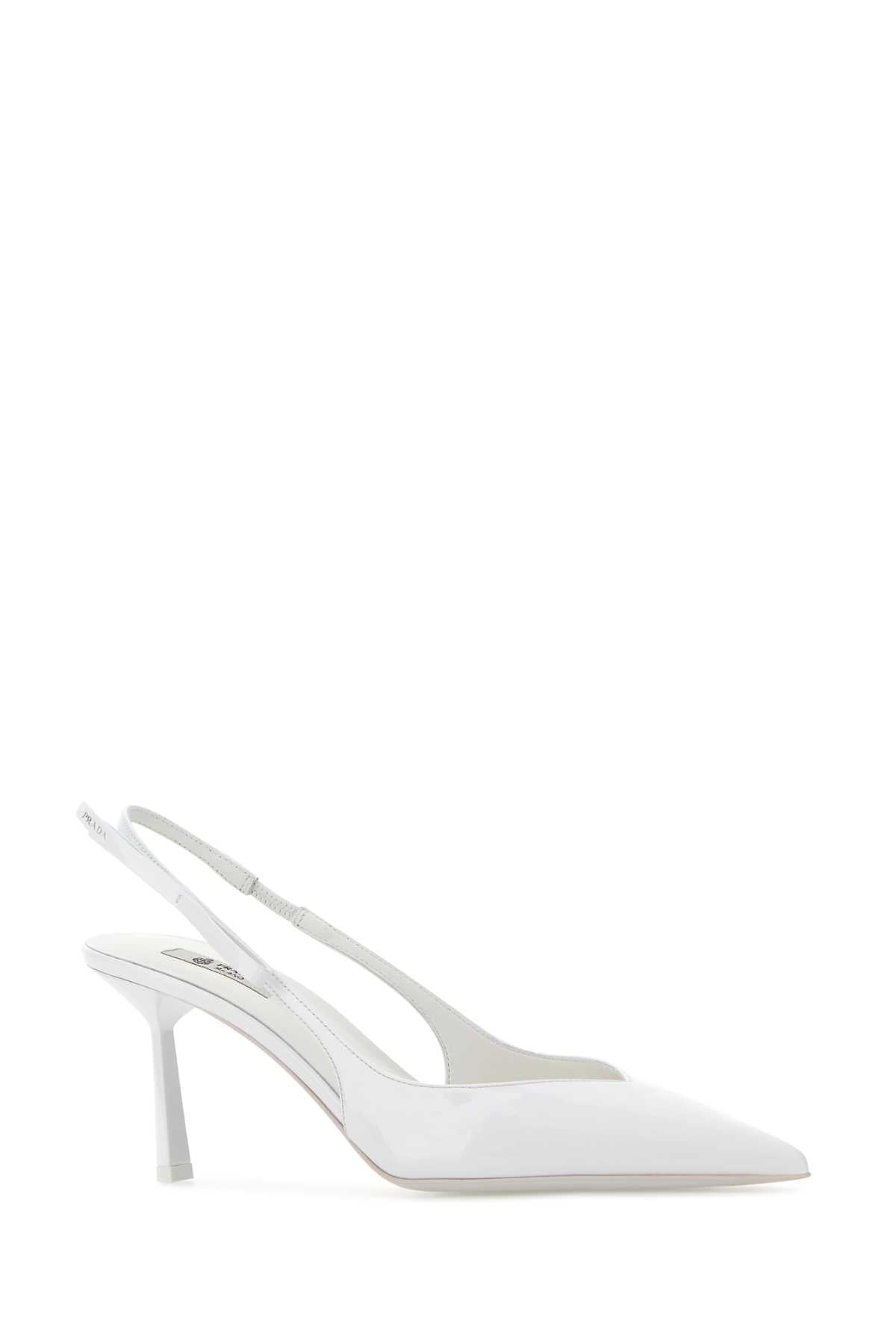 Prada Women White Leather Pumps PRADA