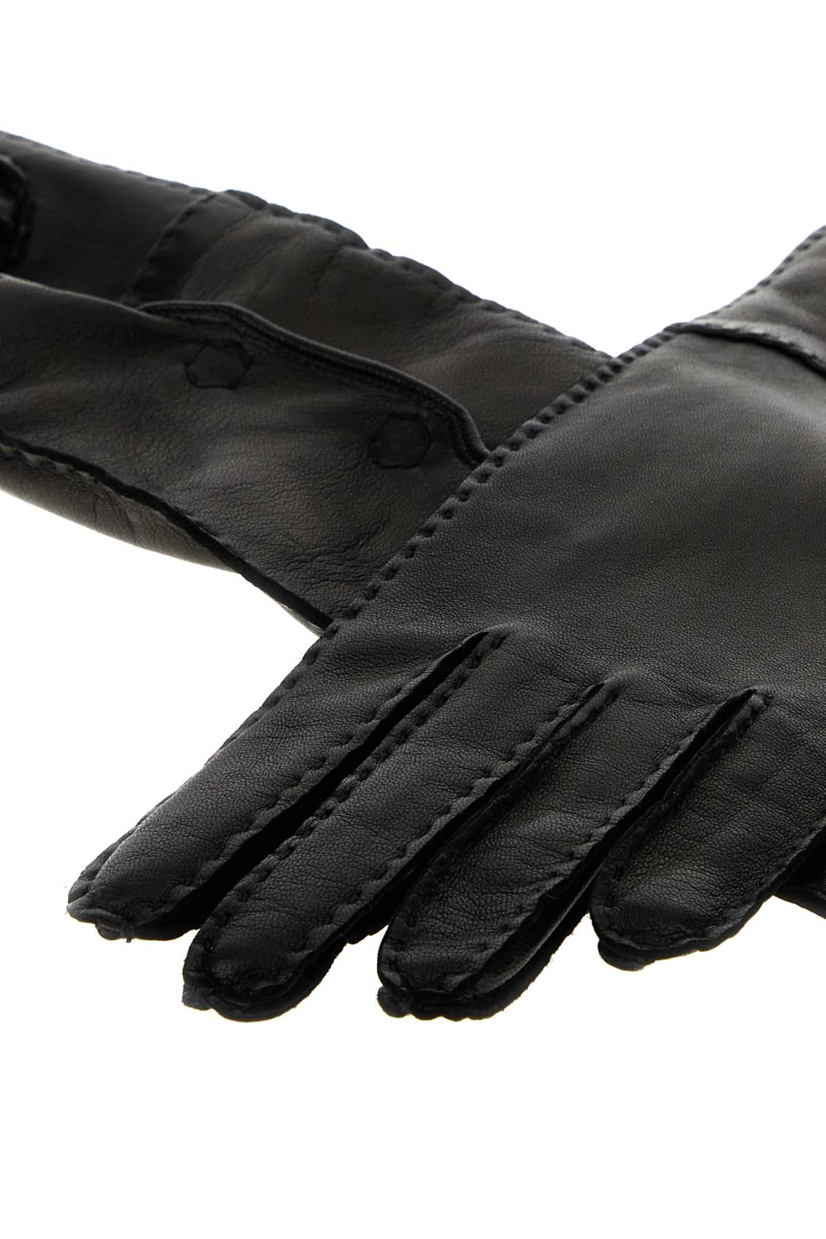 Prada Women Black Nappa Gloves PRADA