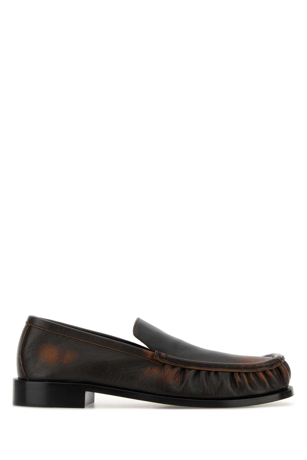 Dries Van Noten Men Brown Leather Loafers DRIES VAN NOTEN