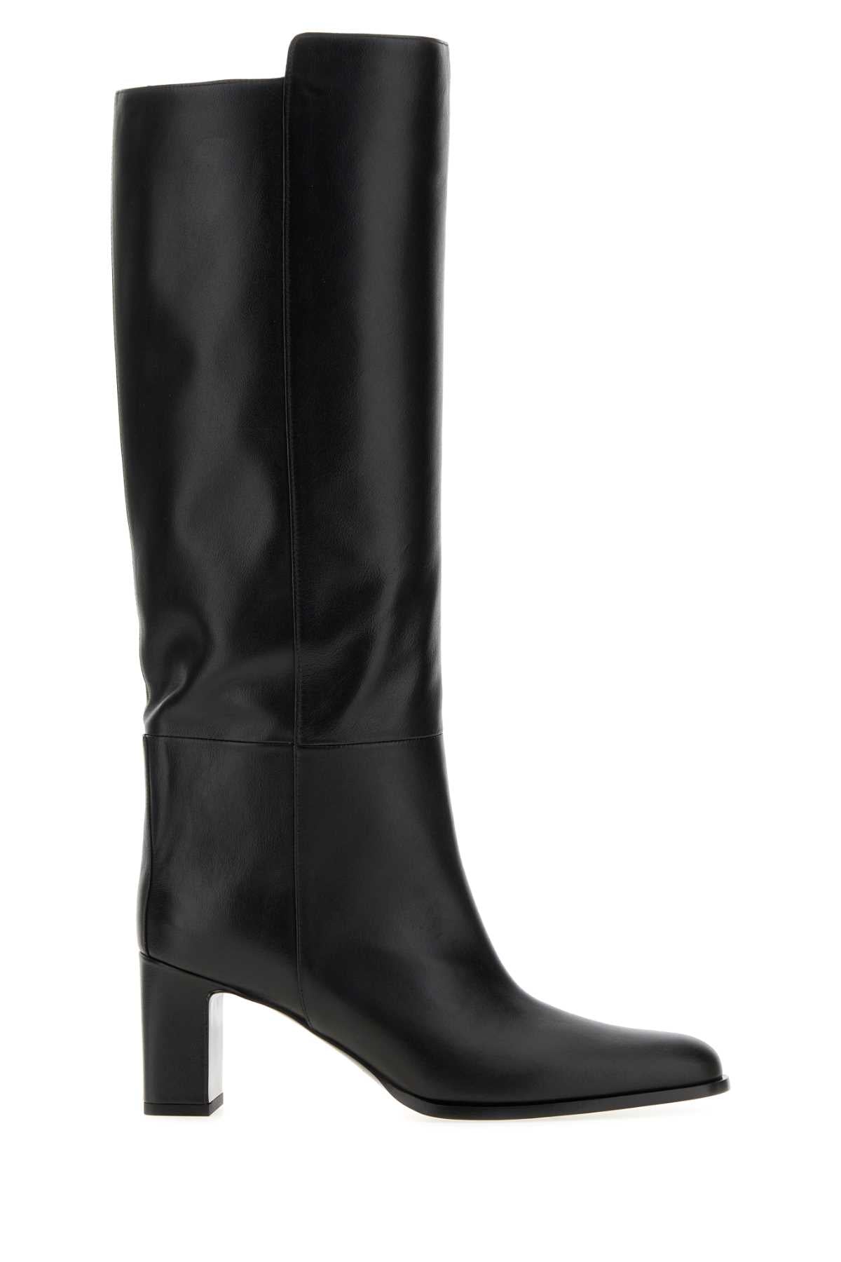 Jimmy Choo Women Black Leather Caly Boots JIMMY CHOO