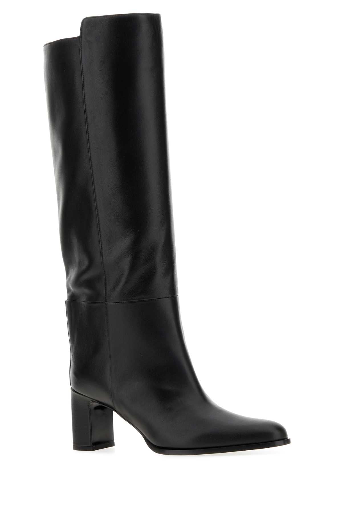 Jimmy Choo Women Black Leather Caly Boots JIMMY CHOO