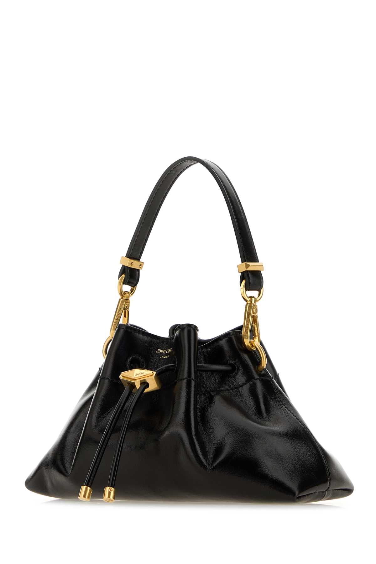 Jimmy Choo Women Black Leather Small Cinch Handbag JIMMY CHOO