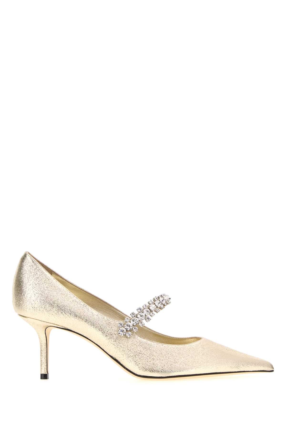 Jimmy Choo Women Gold Fabric Bing Pumps JIMMY CHOO