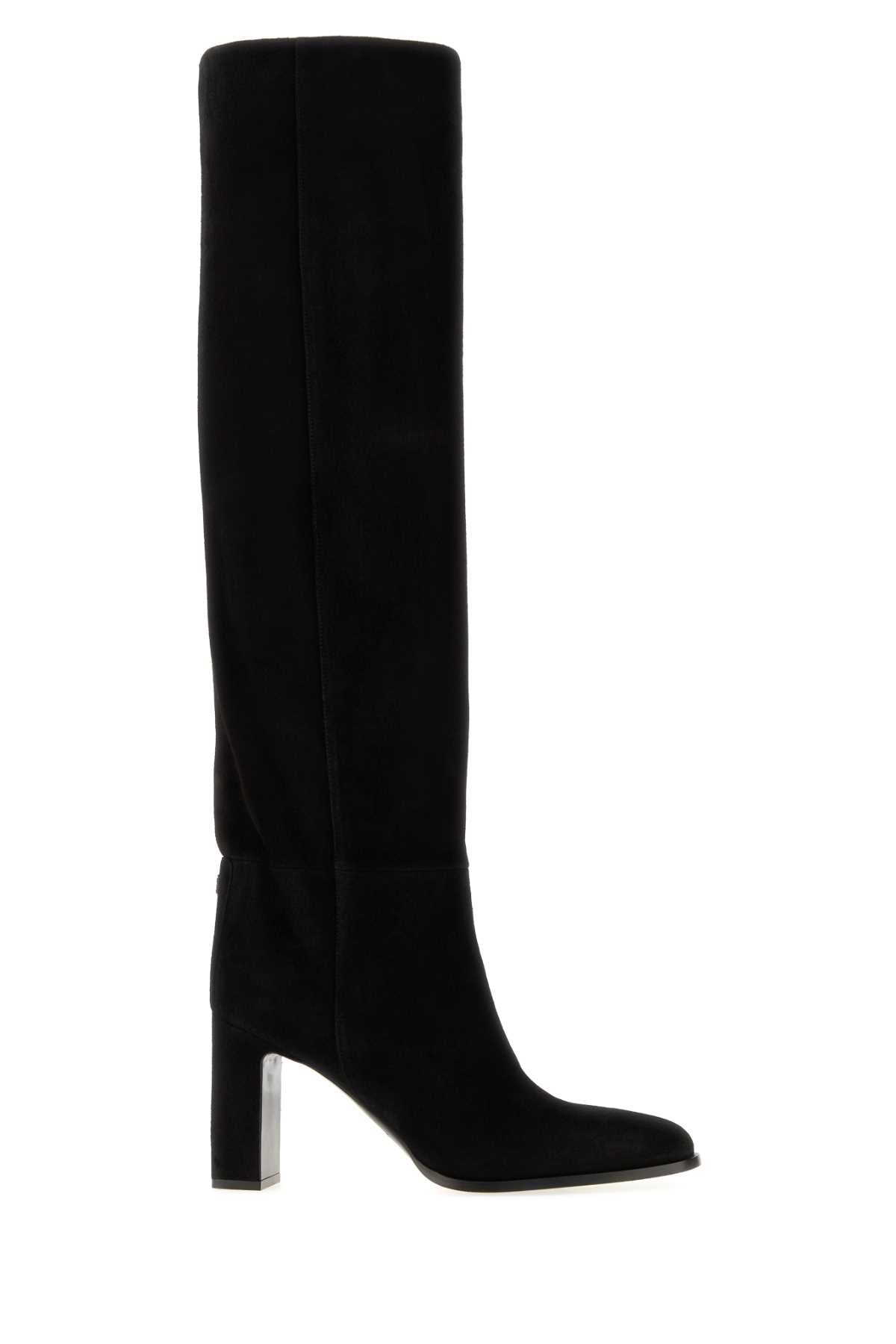 Jimmy Choo Women Black Suede Caly Boots JIMMY CHOO