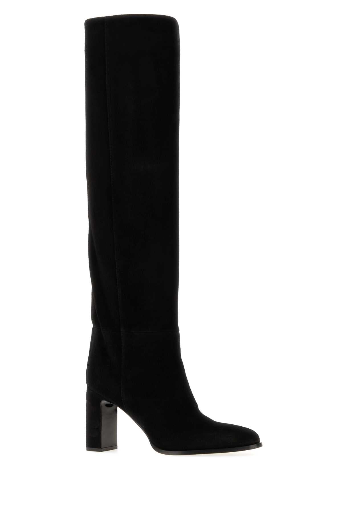 Jimmy Choo Women Black Suede Caly Boots JIMMY CHOO