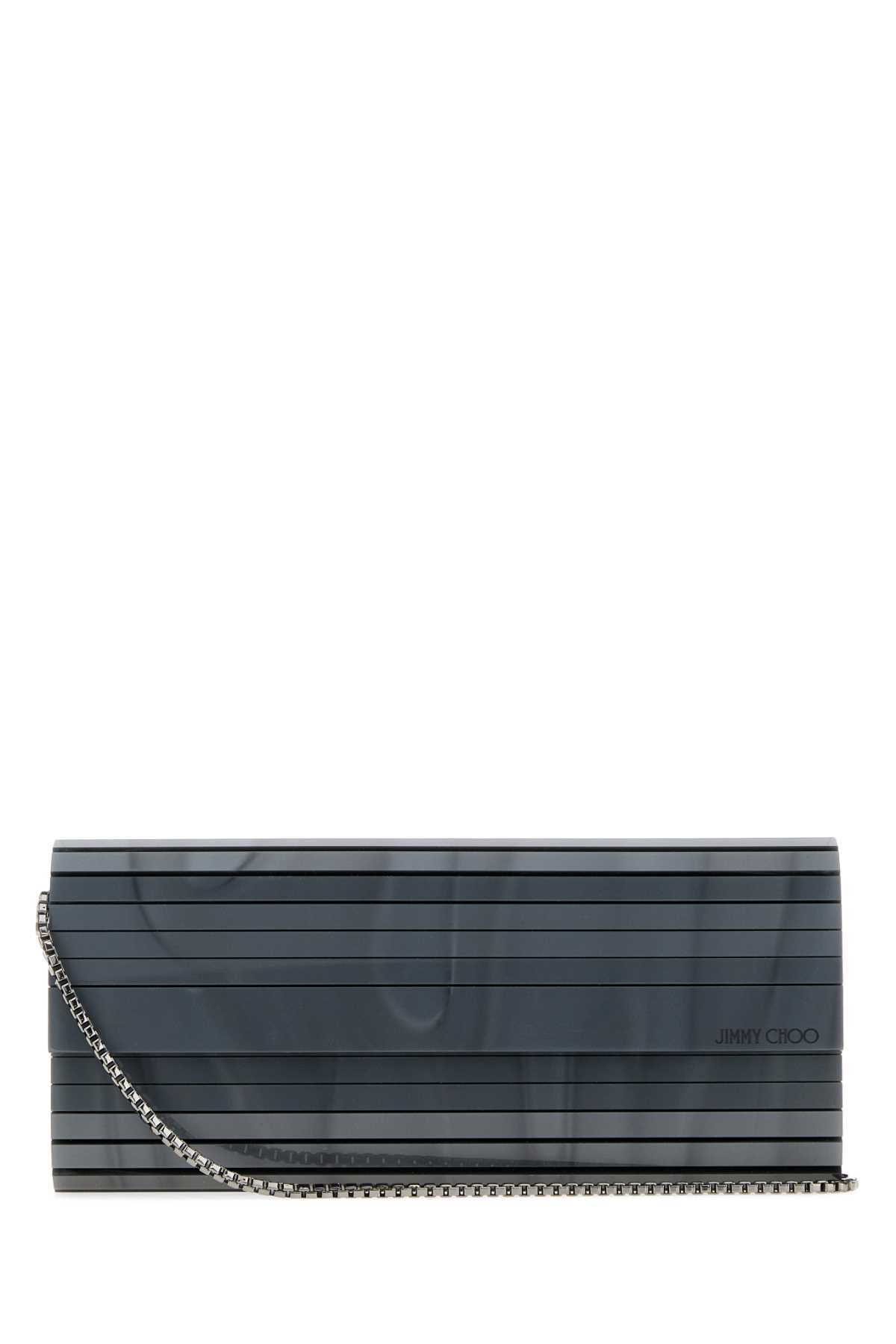 Jimmy Choo Women Midnight Blue Pvc Sweetie Clutch JIMMY CHOO