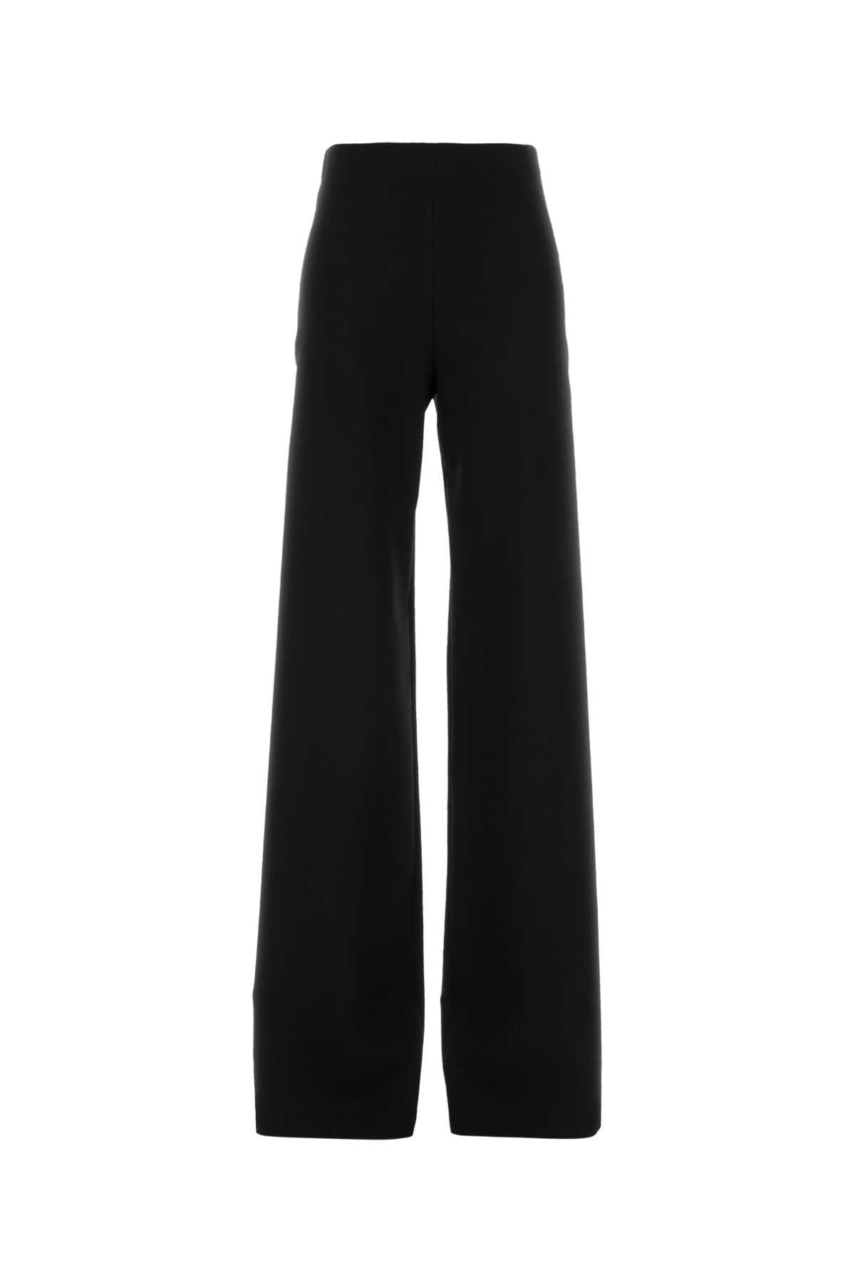 Gucci Women Black Stretch Wool Blend Wide-Leg Pant GUCCI