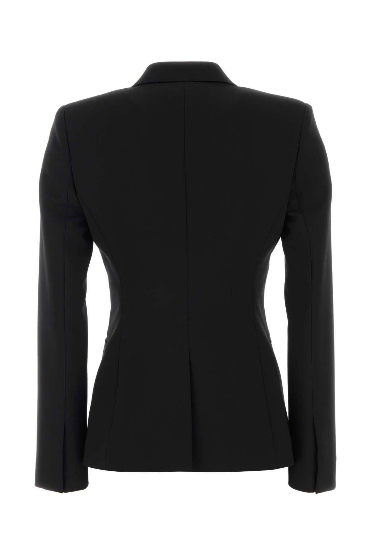 Gucci Women Black Stretch Wool Blend Blazer GUCCI