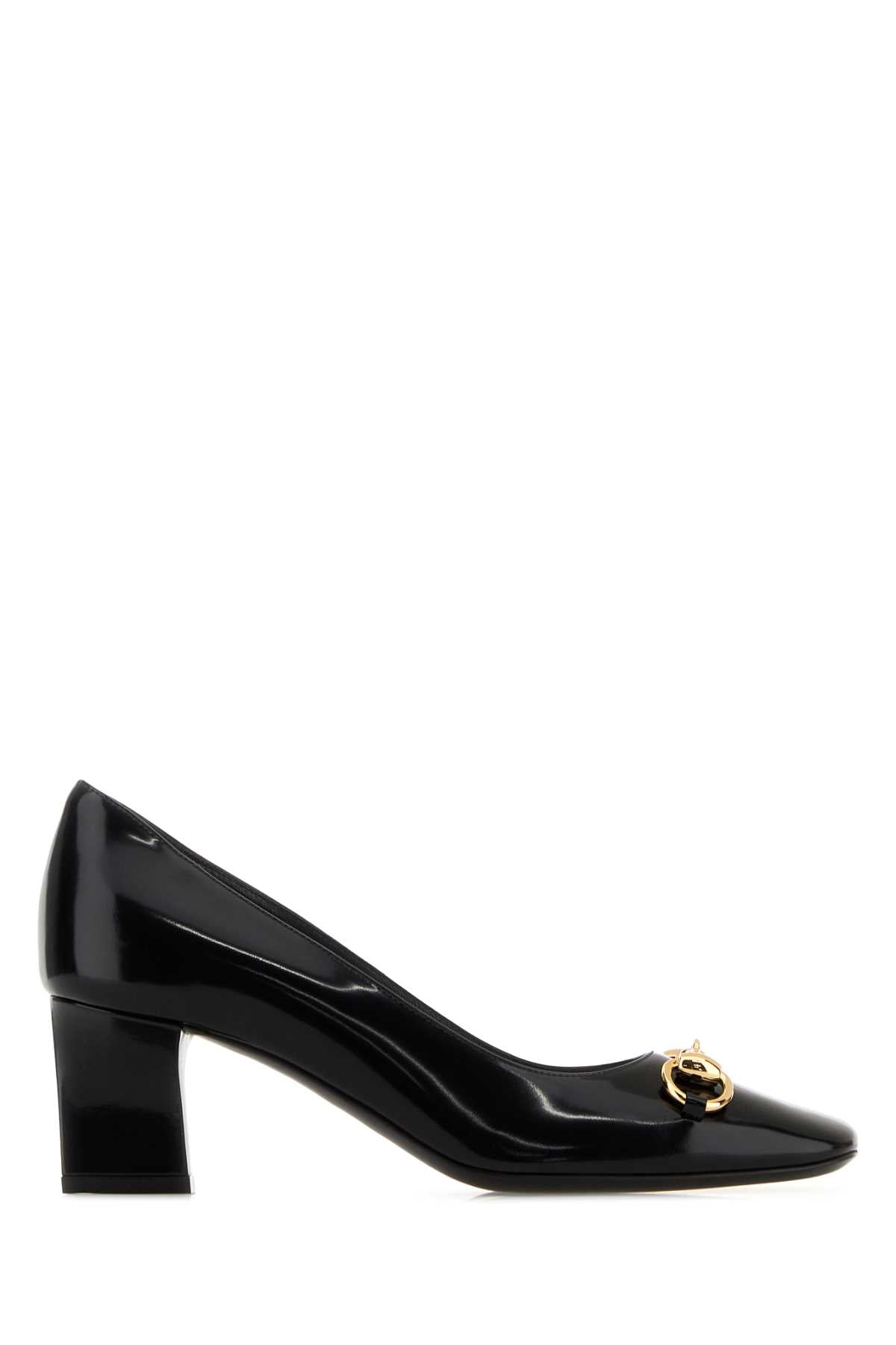 Gucci Women Black Leather Signora Pumps GUCCI
