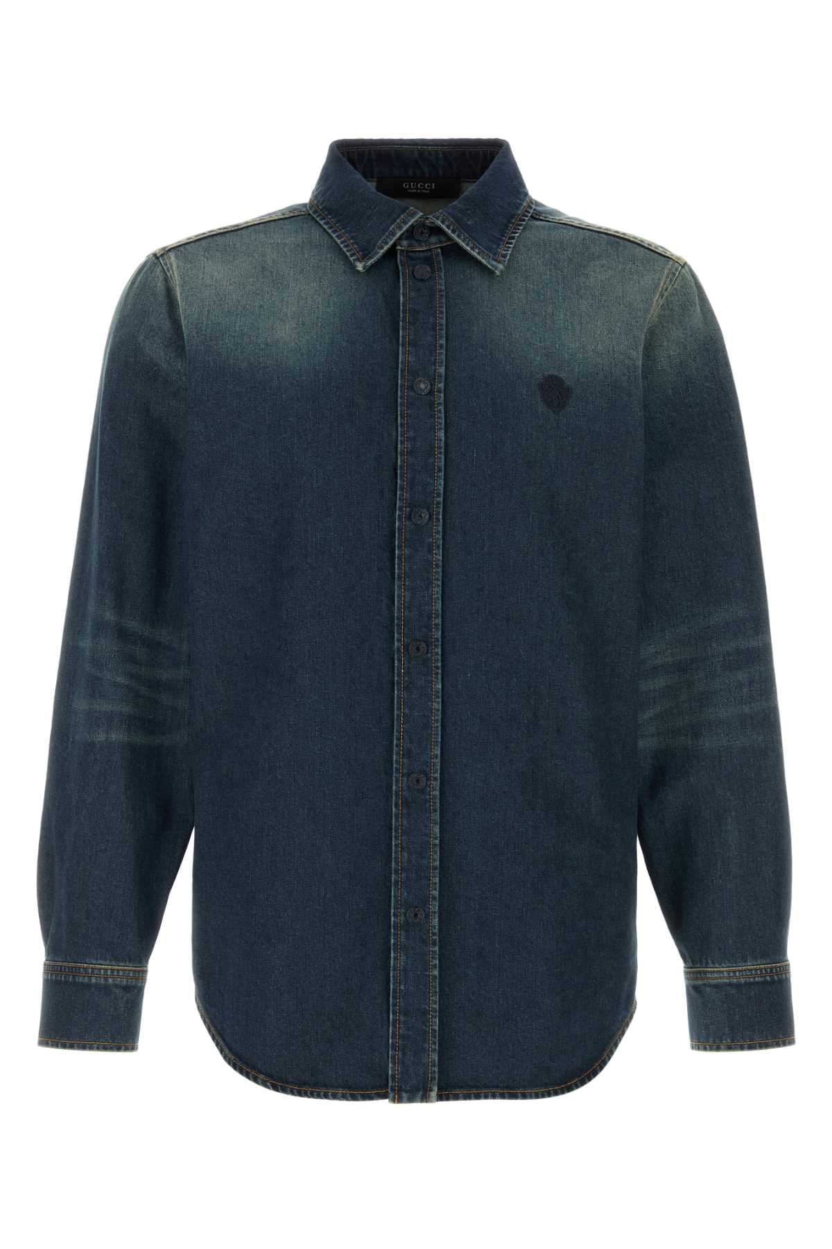 Gucci Men Denim Shirt GUCCI