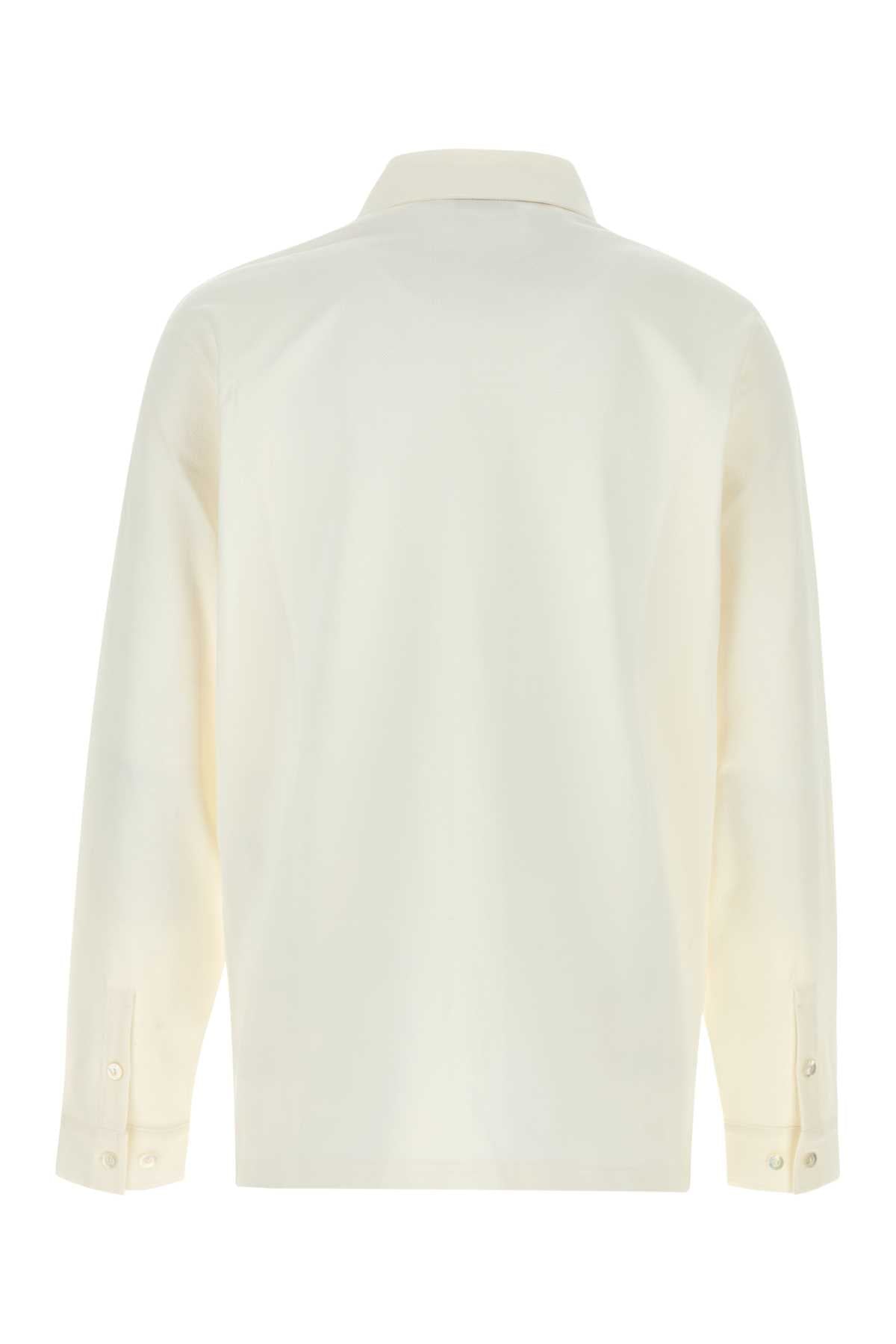 Gucci Men White Stretch Piquet Shirt GUCCI