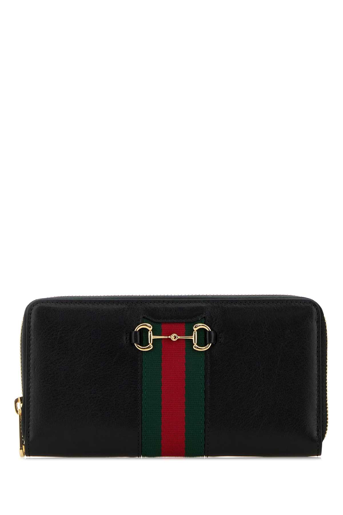 Gucci Women Black Leather Wallet GUCCI