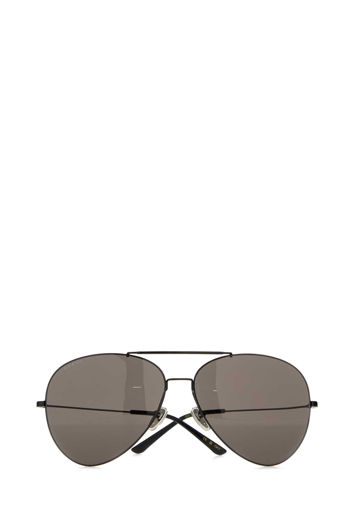 Gucci Men Black Metal Pilot Sunglasses GUCCI