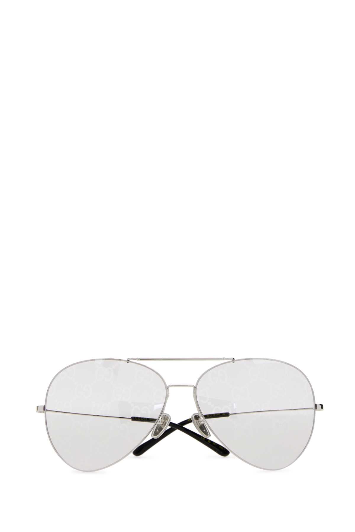 Gucci Men Silver Metal Sunglasses GUCCI