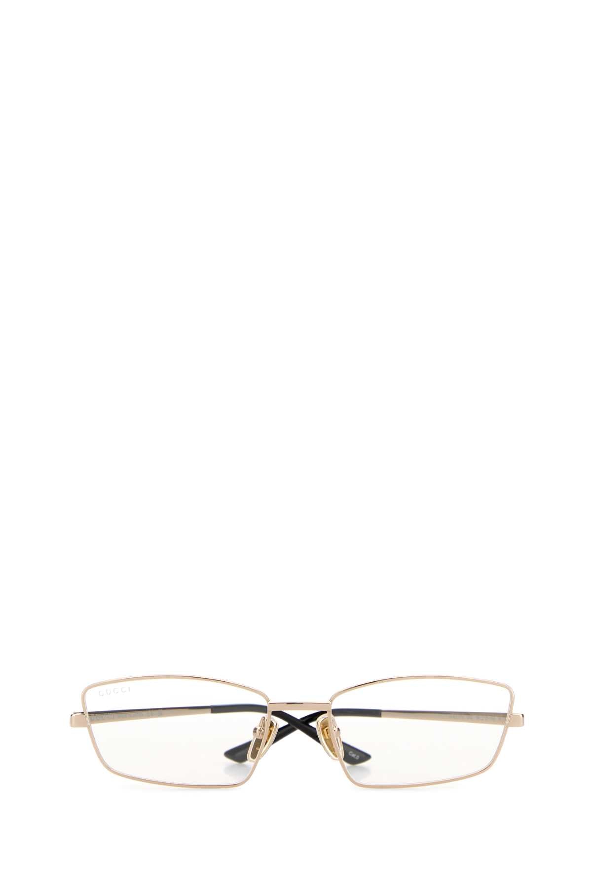 Gucci Women Gold Metal Glasses GUCCI