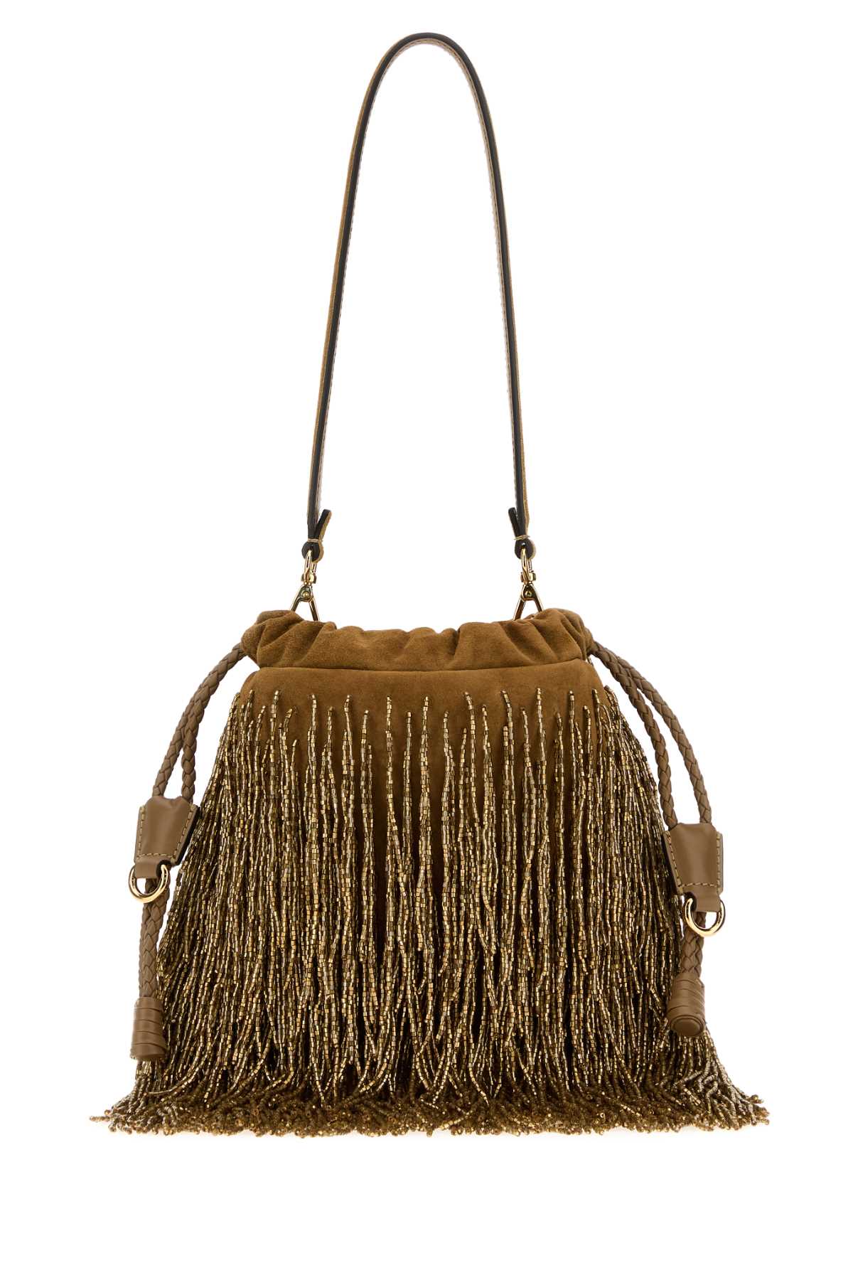 Etro Women Biscuit Suede Small Kalispera Bucket Bag ETRO