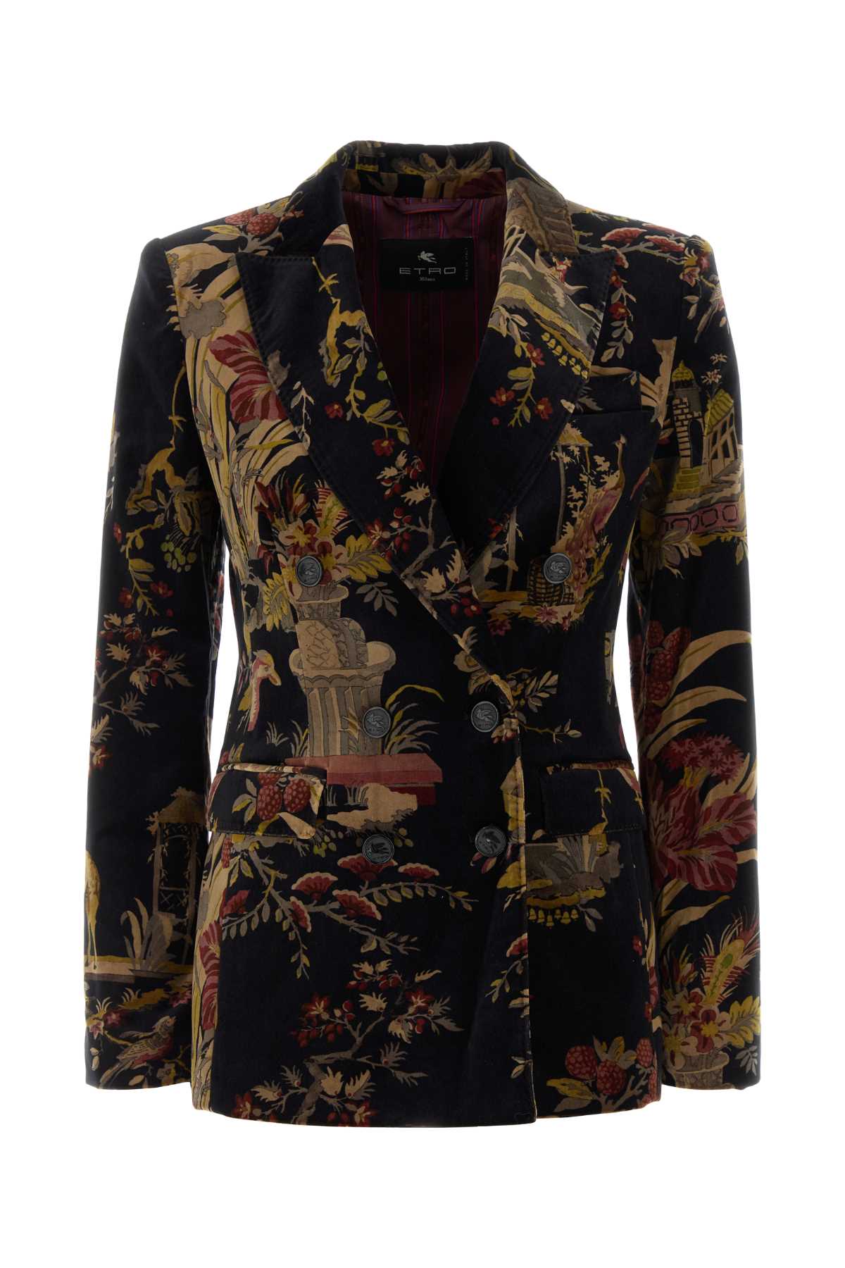 Etro Women Printed Velvet Blazer ETRO