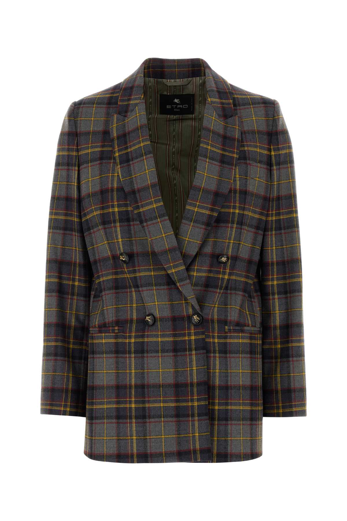 Etro Women Embroidered Stretch Wool Blazer ETRO