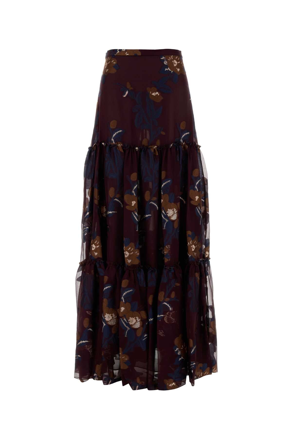 Etro Women Embroidered Chiffon Skirt ETRO