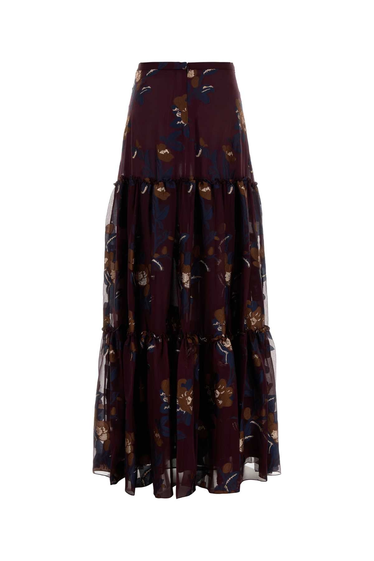 Etro Women Embroidered Chiffon Skirt ETRO