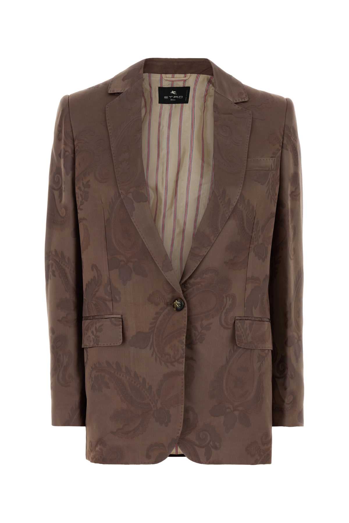 Etro Women Embroidered Jacquard Blazer ETRO