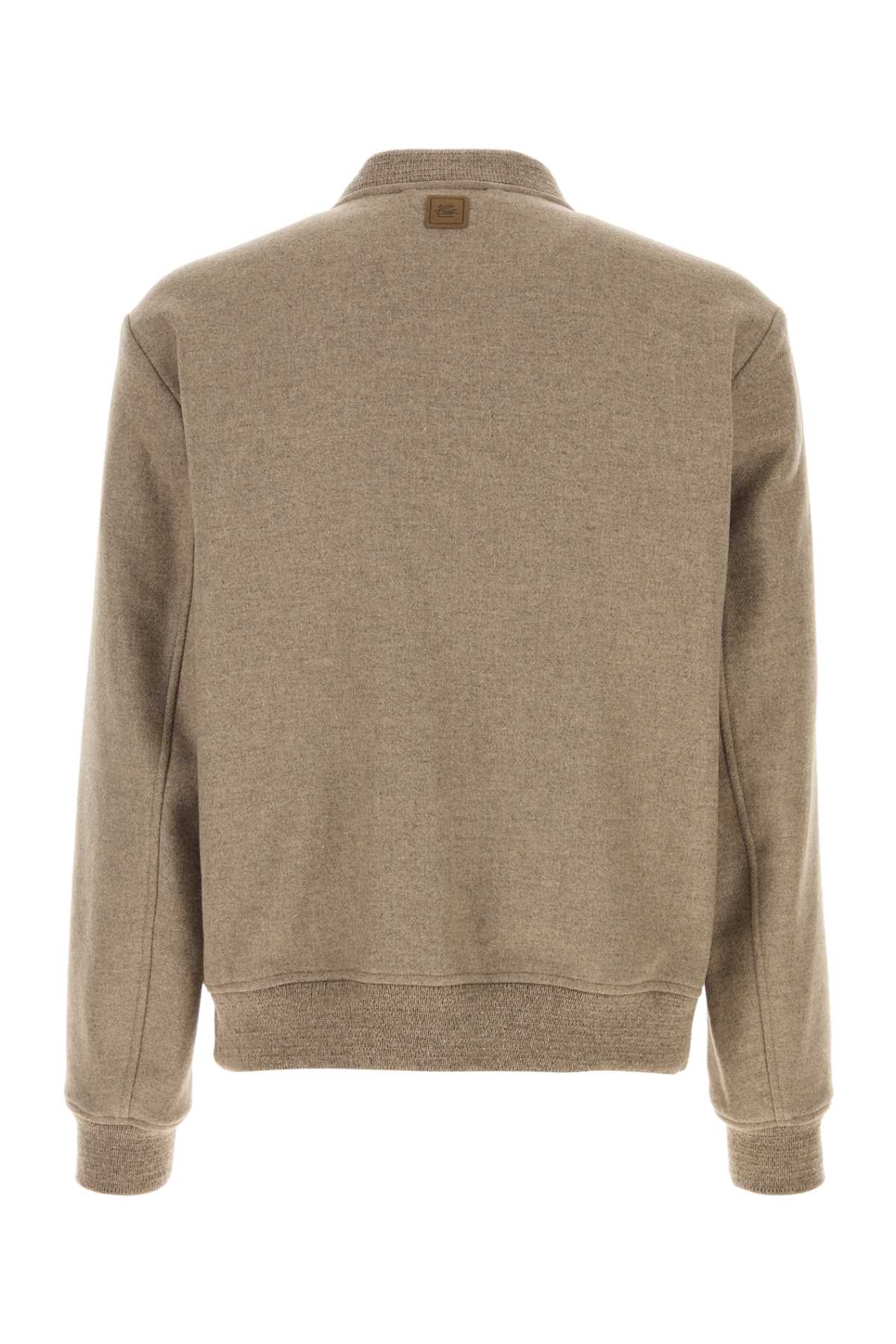 Etro Men Cappuccino Wool Blend Bomber Jacket ETRO