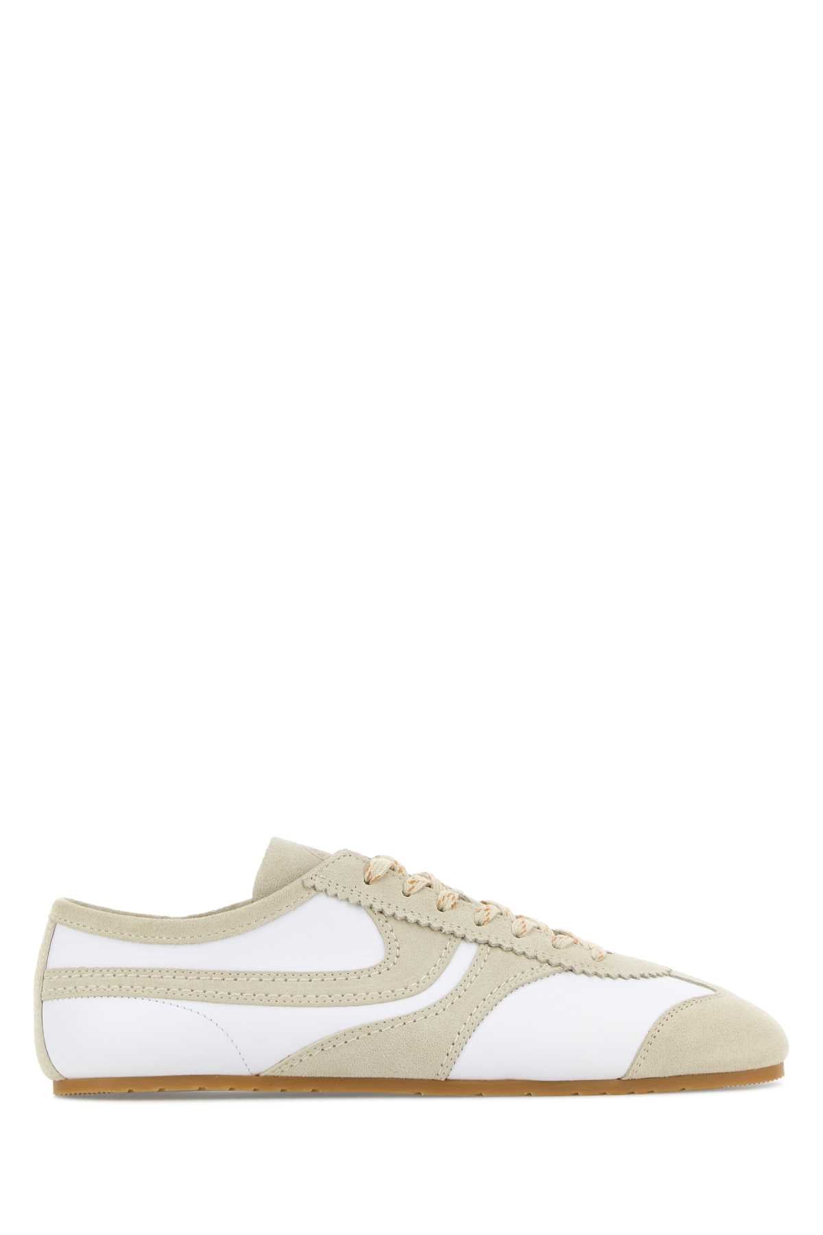Dries Van Noten Men Two-Tone Leather Sneakers DRIES VAN NOTEN