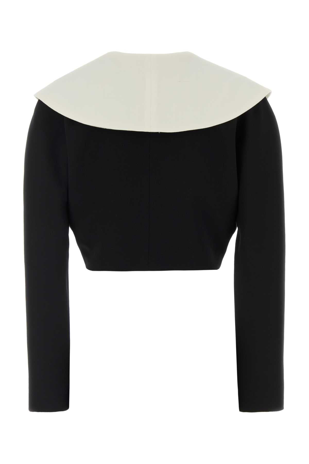 Alessandra Rich Women Black Stretch Crepe Blazer ALESSANDRA RICH