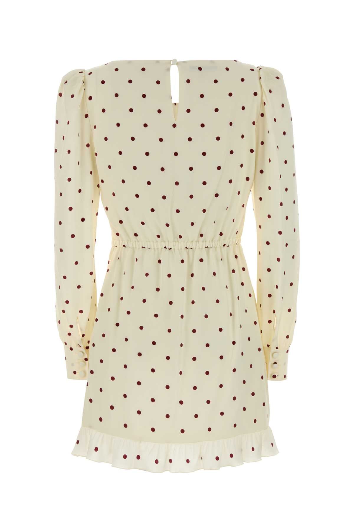 Alessandra Rich Women Printed Silk Mini Dress ALESSANDRA RICH