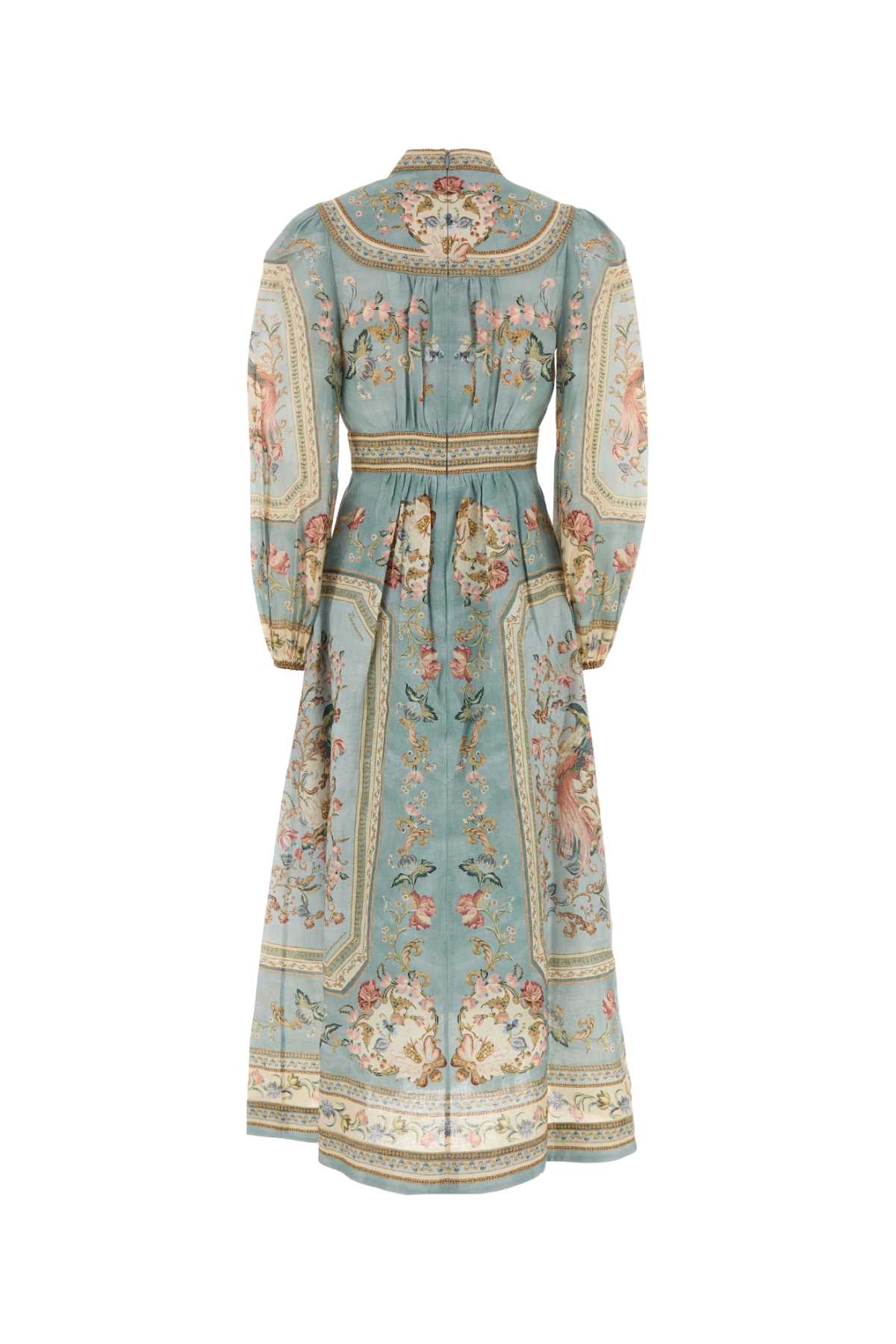 Zimmermann Women Printed Linen Roselight Dress ZIMMERMANN