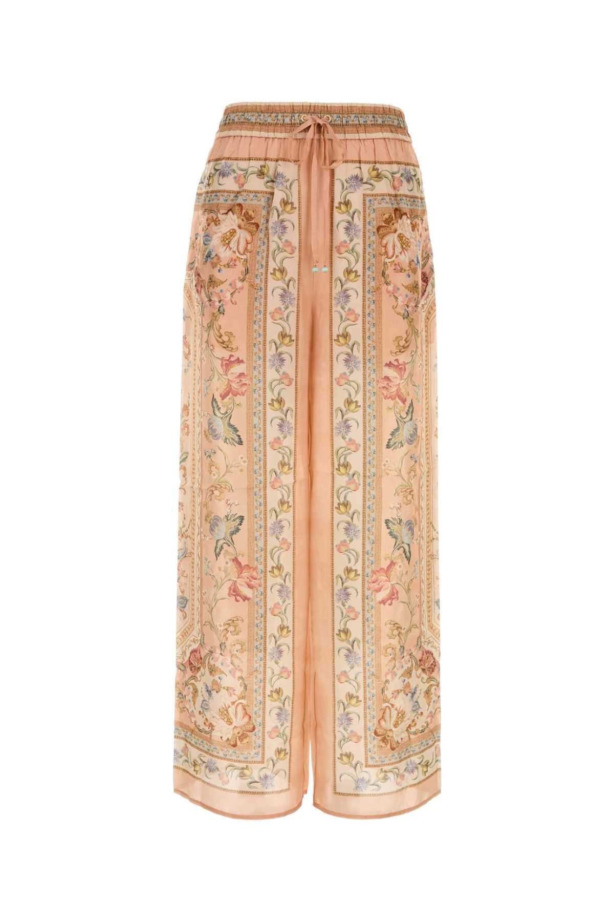 Zimmermann Women Printed Silk Aloni Wide-Leg Pant ZIMMERMANN