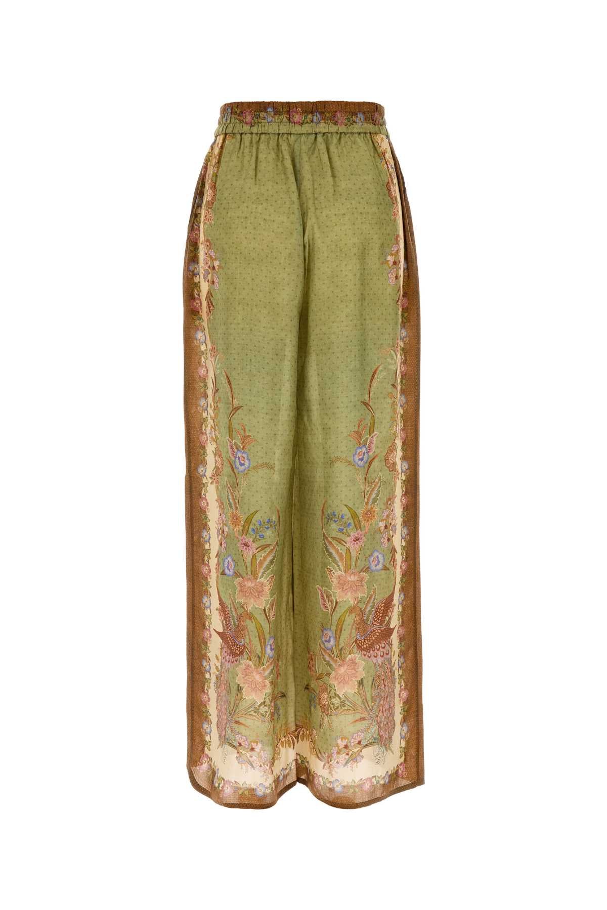 Zimmermann Women Printed Silk Indra Wide-Leg Pant ZIMMERMANN