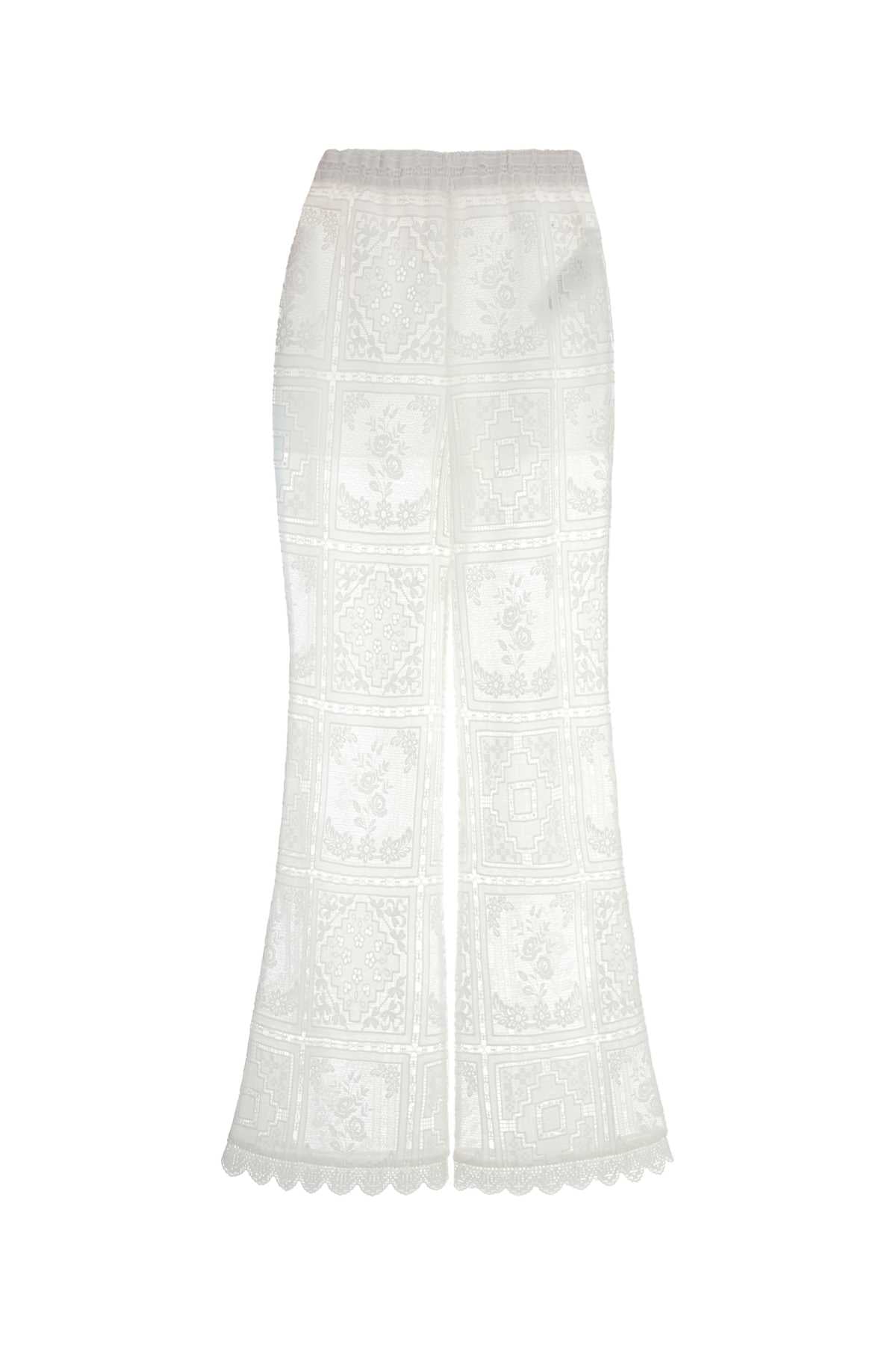 Zimmermann Women White Lace Aster Pant ZIMMERMANN