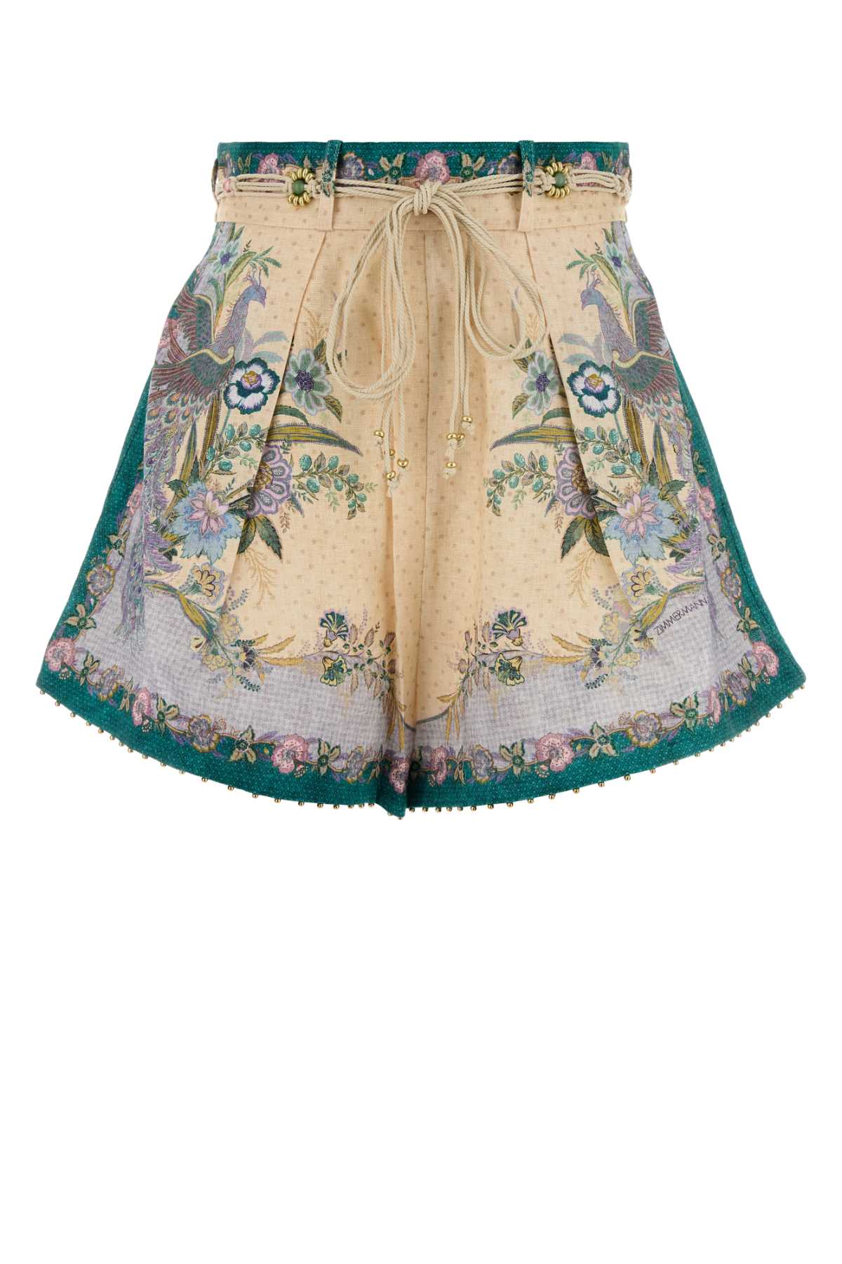 Zimmermann Women Printed Linen Indra Shorts ZIMMERMANN