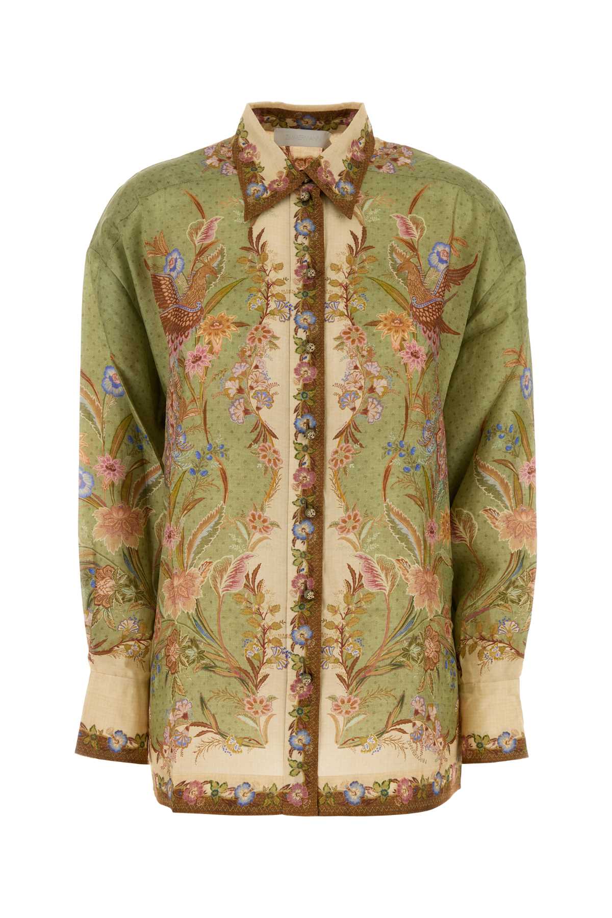 Zimmermann Women Printed Silk Indra Shirt ZIMMERMANN