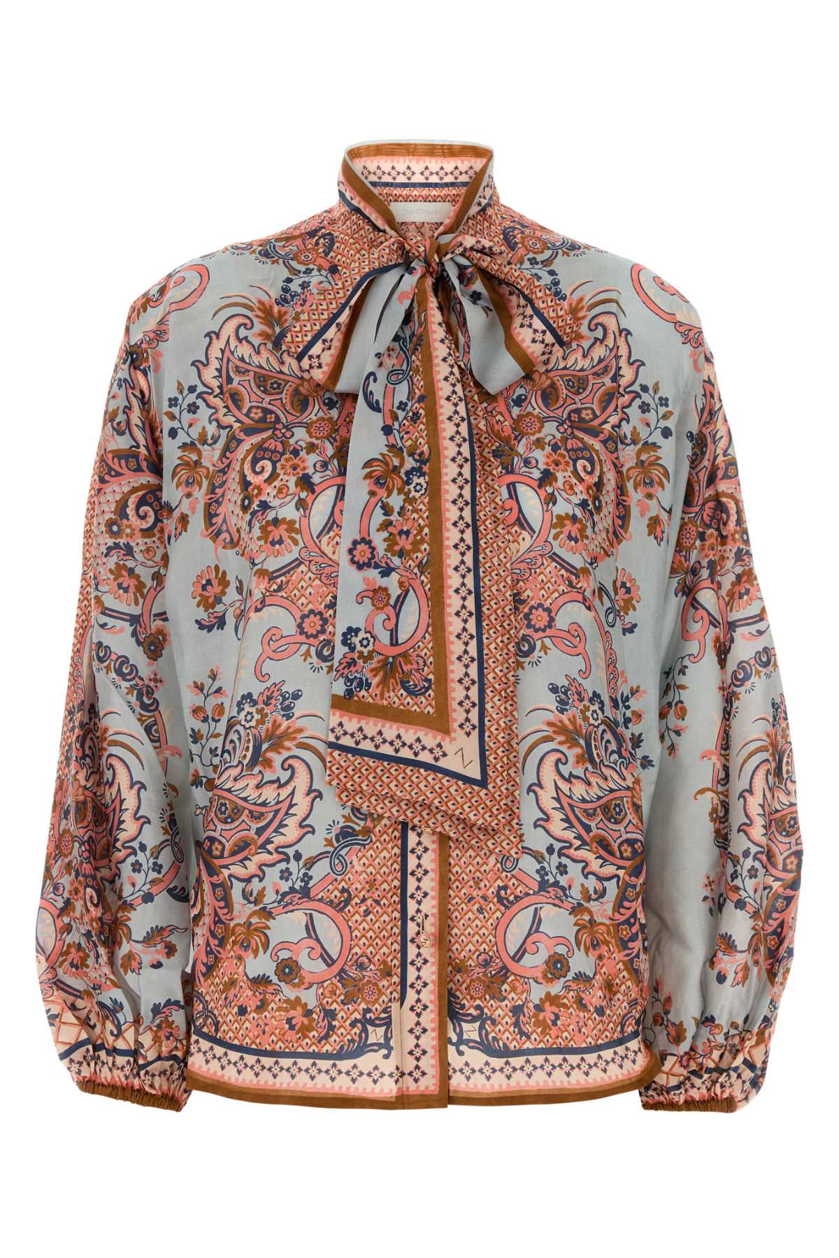 Zimmermann Women Printed Silk Aster Blouse ZIMMERMANN